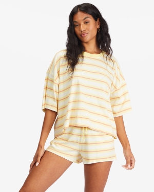 Women's Billabong Feeling Free Boxy T Shirts Multicolor | 635OFJMRB