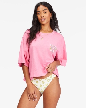Women's Billabong Feeling Free Graphic T Shirts Multicolor | 561QONMCI