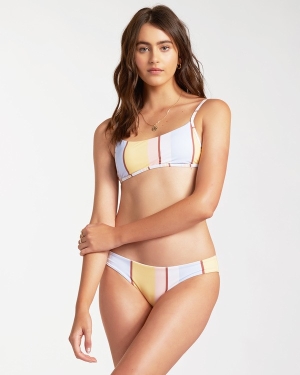 Women's Billabong Feeling Sunny Bralette Bikini Tops Multicolor | 827IERLPT