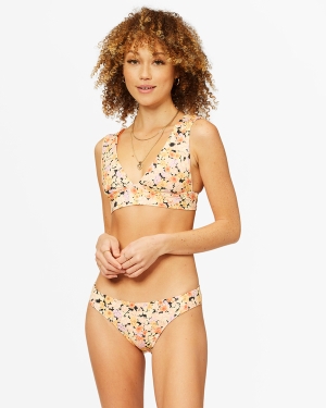 Women's Billabong Forever Dazed Plunge Bikini Tops Multicolor | 230YJXACB