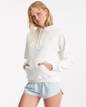 Women's Billabong Forget Me Not Pullover Hoodie Light Blue | 375JLBFUQ