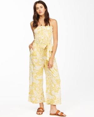 Women's Billabong Forward Feelings Dress Yellow | 570EMCBKP