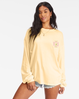 Women's Billabong Free Your Mind Long Sleeve T Shirts Multicolor | 587MDHWXA