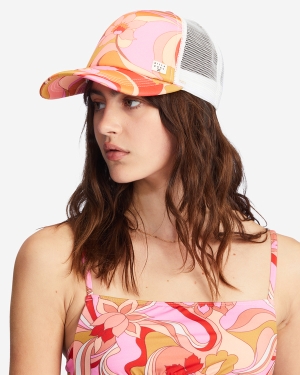 Women's Billabong Heritage Mashup Trucker Hats Multicolor | 820RNQJYE