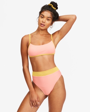 Women's Billabong Hi Life Billie Bralette Bikini Tops Multicolor | 135FCWQSO