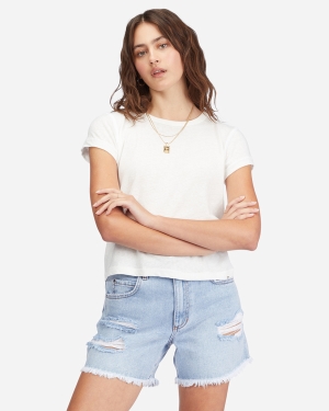 Women's Billabong How Bout That Denim Shorts Indigo | 904HEPNBJ
