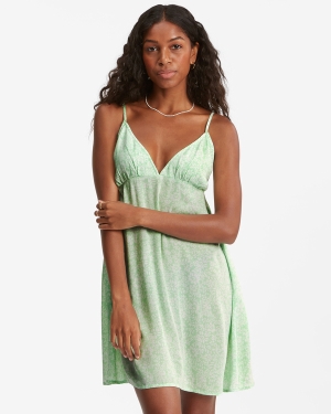 Women's Billabong Just Add Sun Mini Slip Dress Orange | 027GECKFU