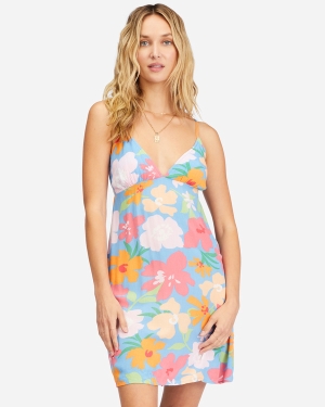 Women's Billabong Just Add Sun Mini Slip Dress Multicolor | 965HAPKZW