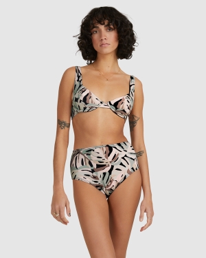 Women's Billabong Kalluah Chloe Bralette Bikini Tops Black | 960NRTZUP