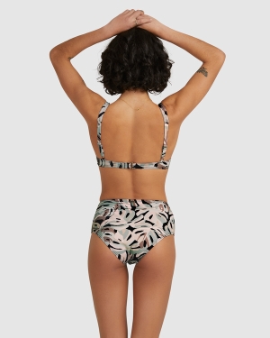 Women's Billabong Kalluah High Retro Bikini Bottoms Black | 671OESRBH