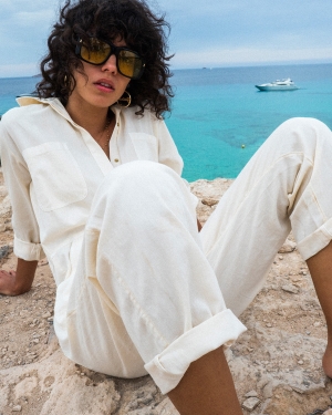 Women's Billabong Keepin It Real Dress White | 506PEYQKG