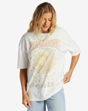 Women's Billabong Light Of Dawn T Shirts Light Blue | 918AVLWCI