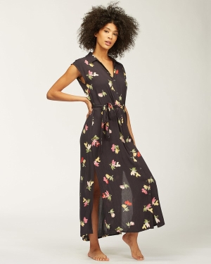 Women's Billabong Little Flirt Maxi Dress Black | 531YMXFAB