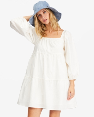 Women's Billabong Love Crush Babydoll Dress Light Blue | 790TBUCXP