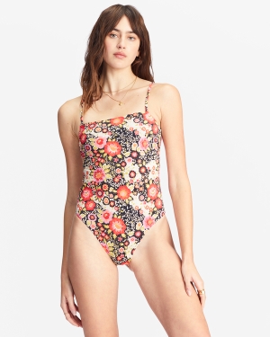 Women's Billabong Magic Hour One-Piece Swimsuits Multicolor | 382SPQLNW