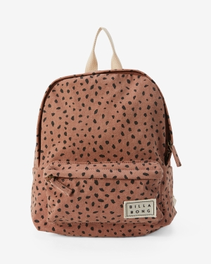 Women's Billabong Mini Mama Canvas Backpacks Brown | 256QPFCIL