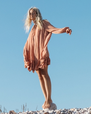 Women's Billabong Morning Coffee Mini Dress Multicolor | 345CLRYBS