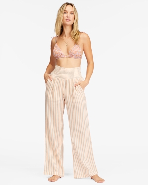 Women's Billabong New Waves 2 Elastic Waist Pants Multicolor | 036ASEJQM
