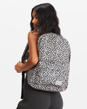 Women's Billabong Next Time Backpacks Black / Black | 950VOZEMD