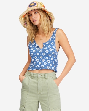 Women's Billabong Notch Knit Tops Multicolor | 890LWVHSK
