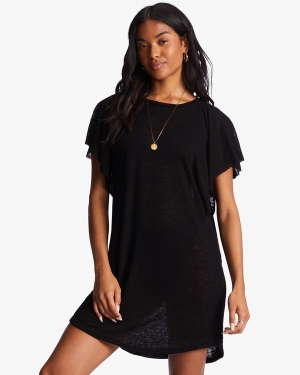 Women's Billabong Out For Waves Cover-Up Cover Ups Black | 893BHULCZ