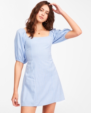 Women's Billabong Paradise Mini Dress Blue | 891BZXRSN