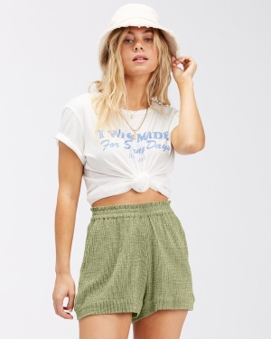 Women's Billabong Perfect Day Elastic Waist Shorts Multicolor | 820GEVJBS