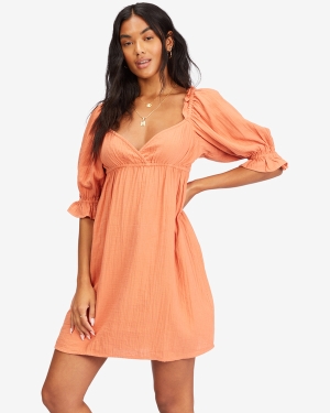 Women's Billabong Perfect Paradise Babydoll Dress Multicolor | 347XOEMTR