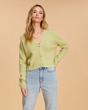 Women's Billabong Point Her Out Cropped Cardigan Sweaters Multicolor | 309MHPEAB