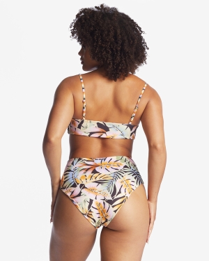 Women's Billabong Postcards From Paradise High Retro Reversible High-Waisted Bikini Bottoms Multicolor | 095ZOPGVQ