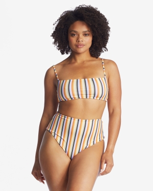 Women's Billabong Postcards From Paradise Reversible Bralette Bikini Tops Multicolor | 630SDCNHP