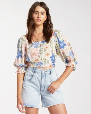 Women's Billabong Royal Wear Tops Multicolor | 741EXUTFA