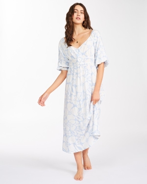 Women's Billabong Salty Sea Midi Dress Multicolor | 542AMYGDZ