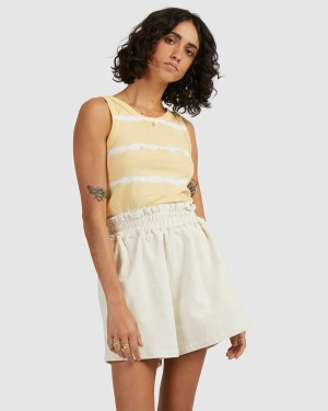 Women's Billabong Sand Corduroy Shorts Light Blue | 579OWJTHM