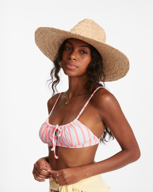 Women's Billabong Sea Mist Straw Hats Beige | 760TUAXEL