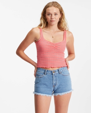 Women's Billabong Searching For Sun Knit Tops Multicolor | 139ZWAYTD