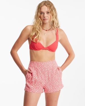 Women's Billabong Set Me Up Short High-Waisted Shorts Multicolor | 615GQTEDO