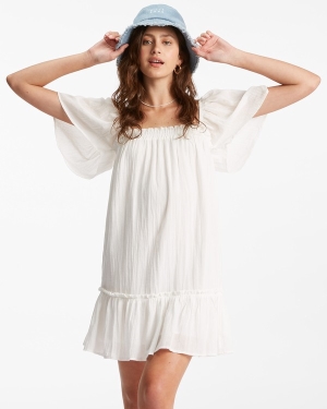 Women's Billabong Shes A Doll Babydoll Dress Light Blue | 394PRKSBN
