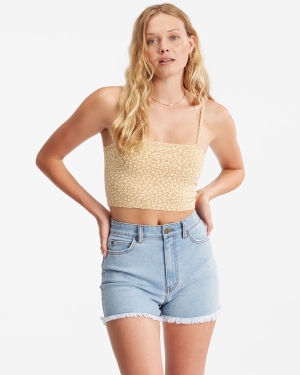 Women's Billabong So Cheeky Denim Shorts Blue | 374ZTAOMS