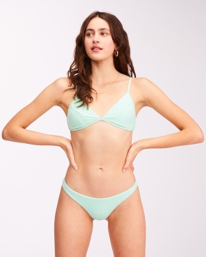 Women's Billabong So Dazed Tanga Skimpy Bikini Bottoms Green | 470VPRUGJ