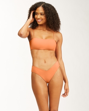 Women's Billabong Sol Searcher Bandeau Bikini Tops Multicolor | 493VUERDX