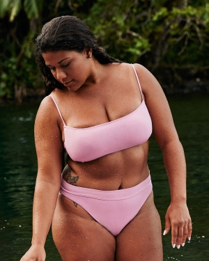Women's Billabong Sol Searcher Maui Rider Bikini Bottoms Pink | 297YDVAKX