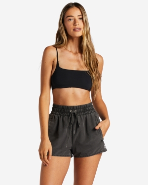 Women's Billabong Sol Searcher New Volley Swim Boardshorts Black | 589WCRAQP