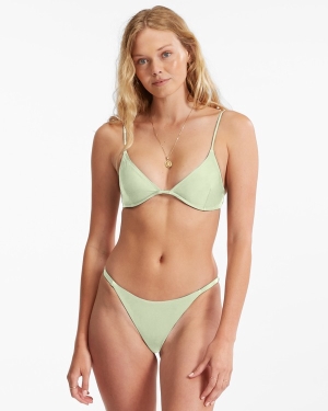 Women's Billabong Sol Searcher Reese Underwire Bikini Tops Orange | 089TRJVGK