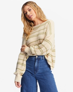 Women's Billabong Spaced Out Pullover Sweaters Multicolor | 734WLVSZT