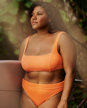 Women's Billabong Summer High Maui Rider Bikini Bottoms Orange | 408OYMXZK