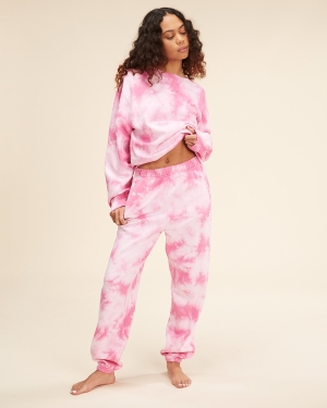 Women's Billabong Surf Vibe Tie-Dyed High-Waist Pants Multicolor | 617SBMPYV