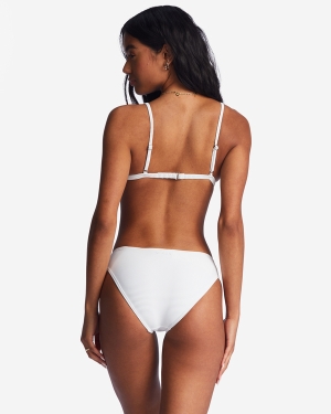 Women's Billabong Tanlines Lowrider Bikini Bottoms White | 403ZYWHGE