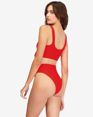 Women's Billabong Tanlines Rise High-Waisted Bikini Bottoms Multicolor | 298SVDOIP