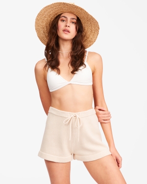Women's Billabong That Way Lounge Shorts Beige | 687ZHAUYC
